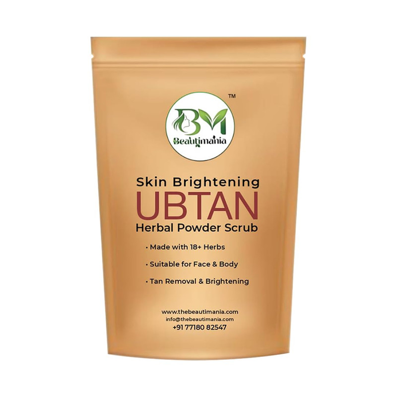 Beautimania Skin Brightening Herbal Ubtan Powder for Women and Men | Ubtan Face Pack for Skincare | Detan Face Pack for Tan Removal Mix of 18 Herbs-100g