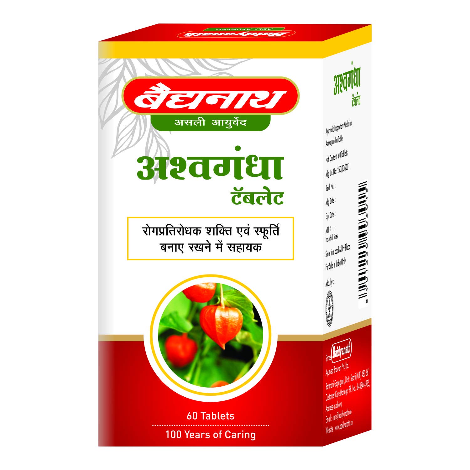 Baidyanath Ashwagandha Tablet 60 Tab