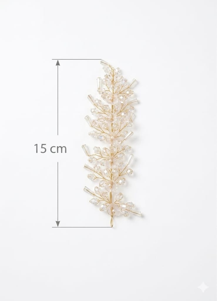 Crystal Floral Bridal Hair Vine / Wedding Hair Accessory