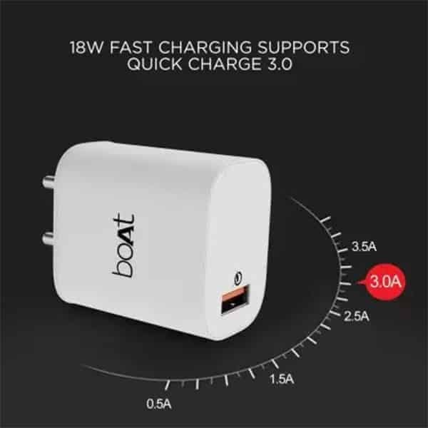 boAt 18W Power Charger with Detachable Cable view 2