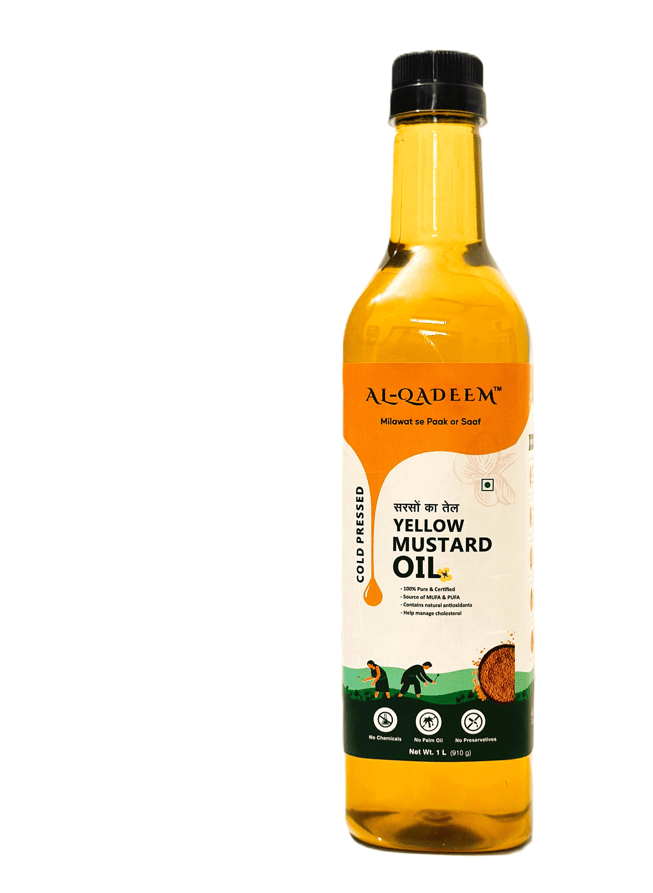 Premium Cold-Pressed Yellow Mustard Oil – 100% Pure & lab Tested | Heart Health & Skin - Pack of 1