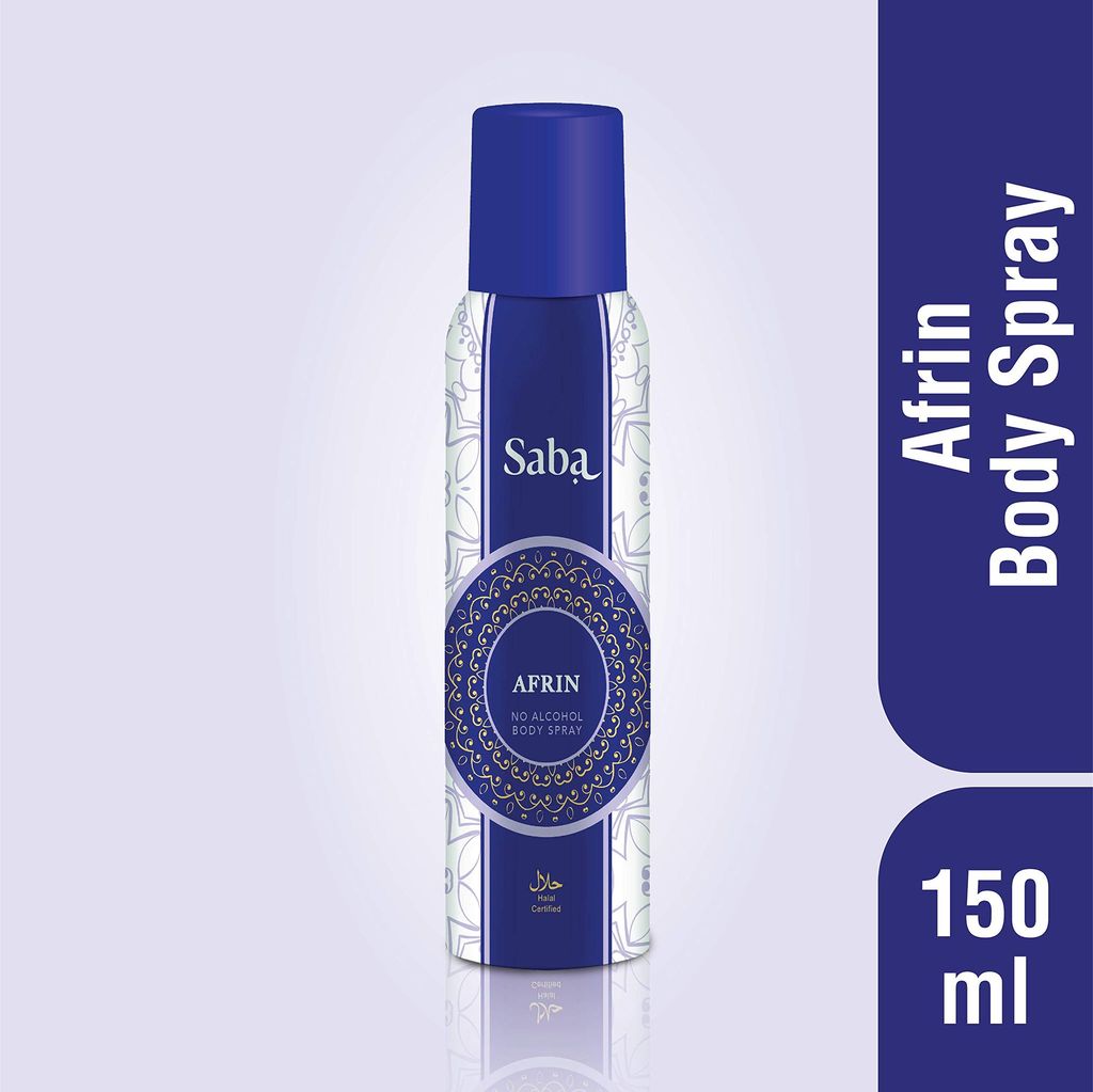 Saba Afrin Deodorant No Alcohol Body Spray Combo Pack of 2 view 2