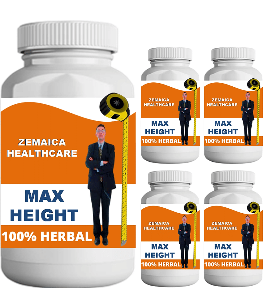 Zemaica Healthcare max height chocolate flavor 0.5 kg Powder Pack of 5