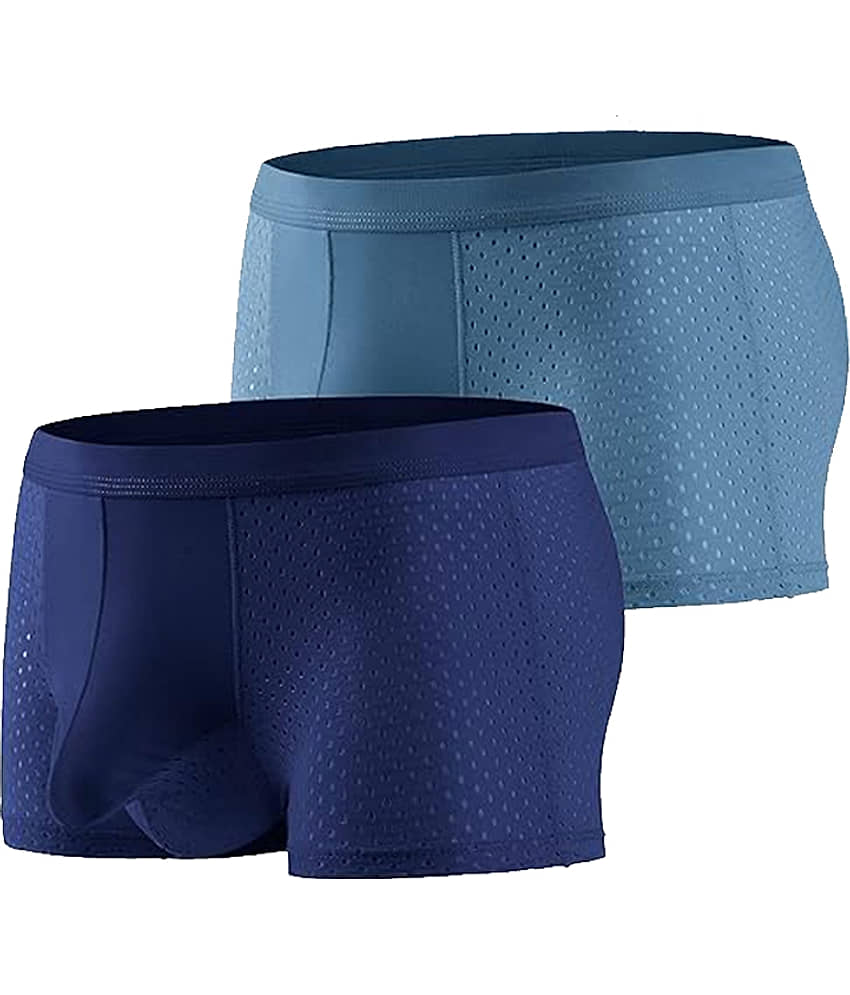 men dot print briefs Pack of 2 Lycra Trunks For Men's ( Multicolor ) view 2