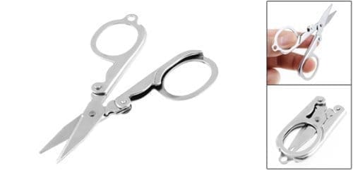INDRICO? Folding Stainless Steel Scissor For Mustache/Beard/Eyebrow/Nose Hair Trimming Scissor (Pack of 1) view 2