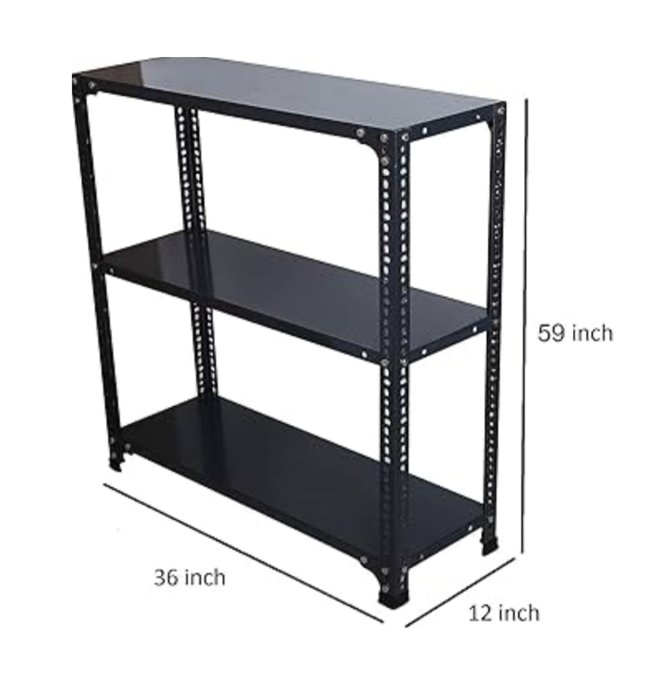Slotted Angle Racks with 03 Nos Of Panels and Making 02 Compartments