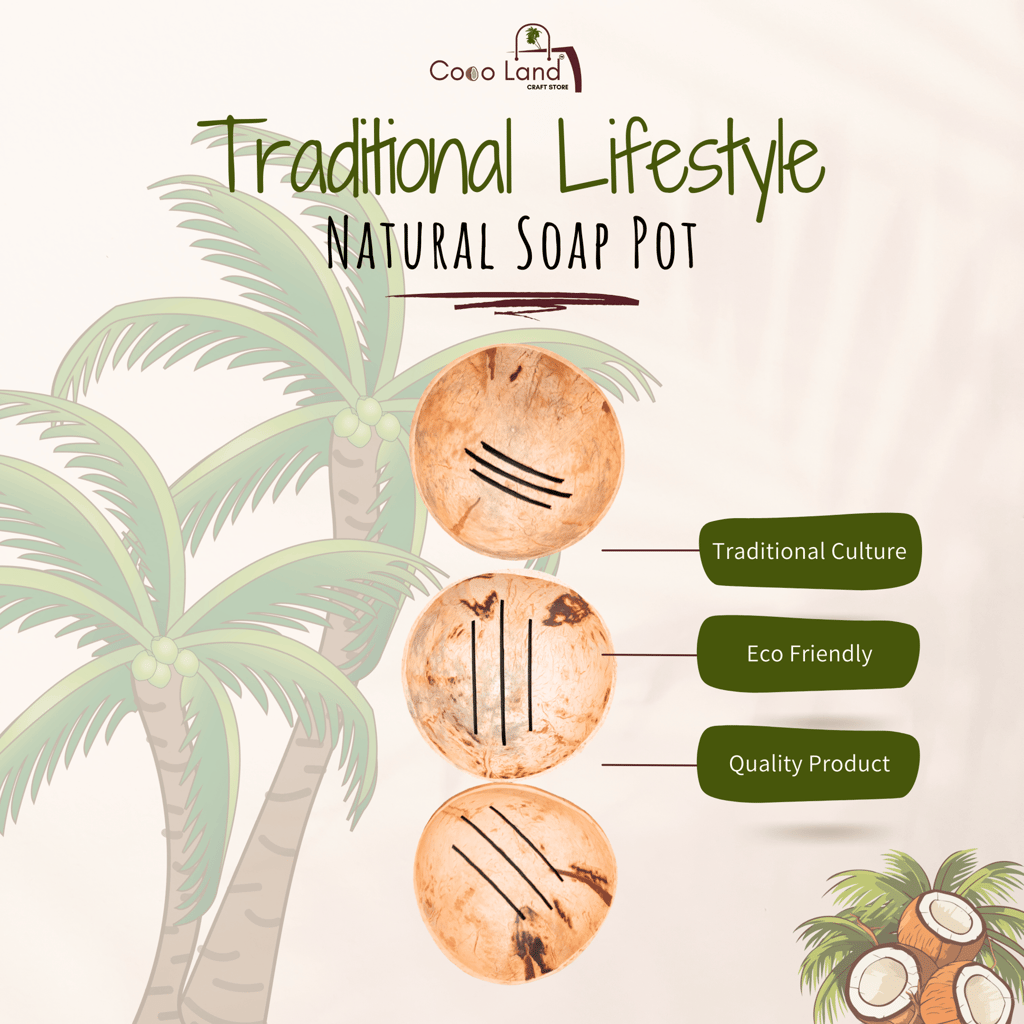 CocoLand Coconut Shell Soap Holder / Coconut Oil Polished view 2
