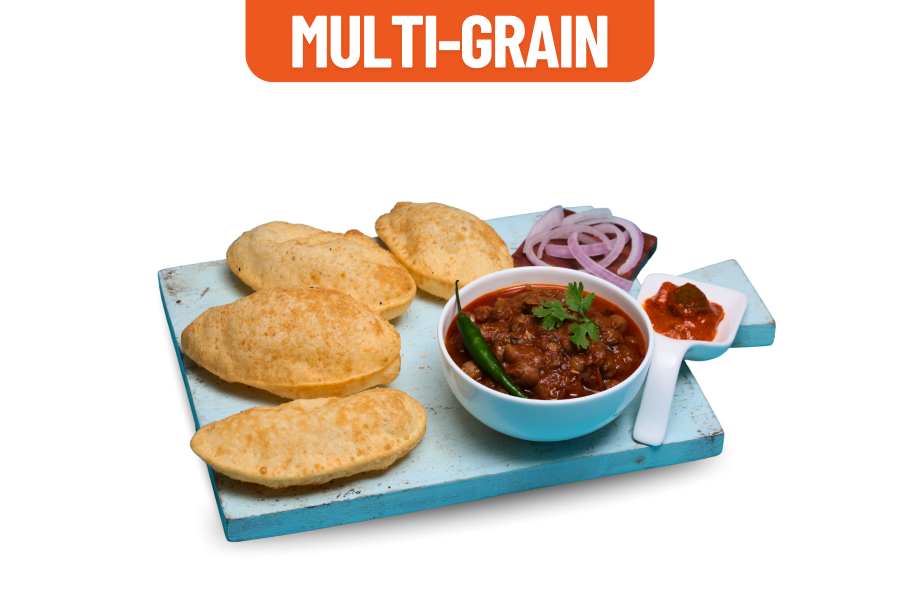 Chotey chole bhature (6pcs)