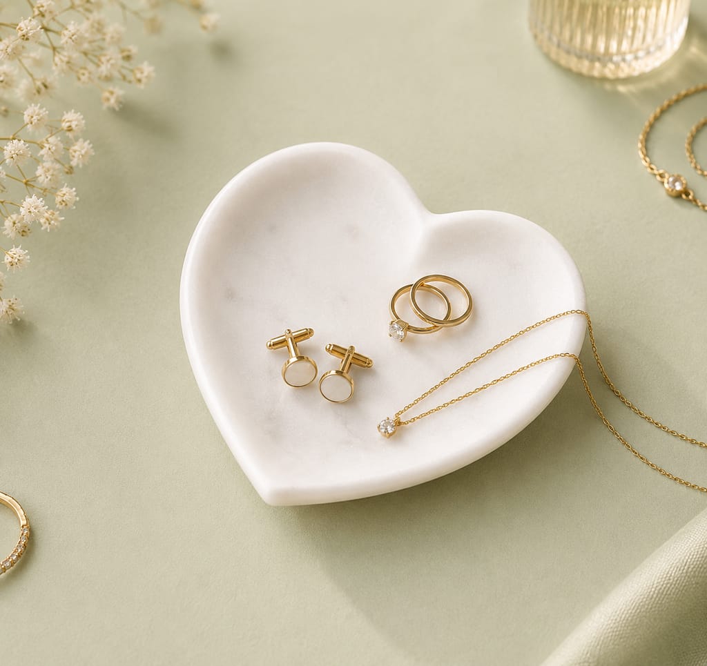 The Shape of Love: Marble Trinket Tray view 2