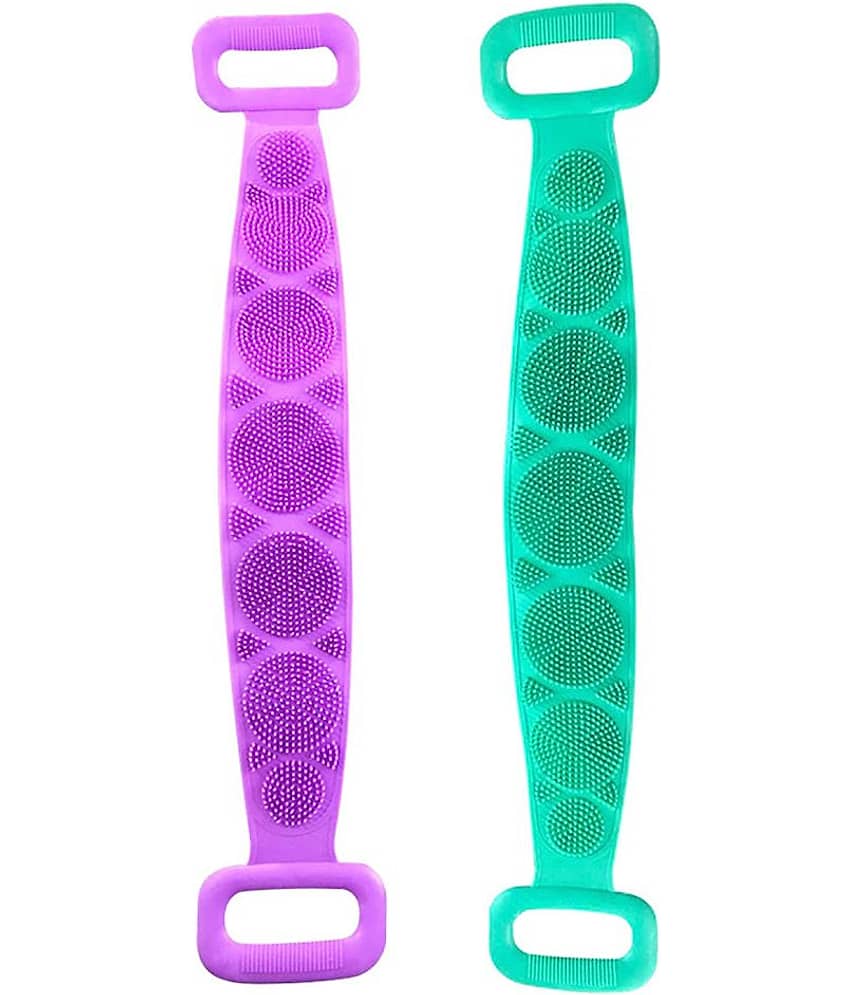 KRISHTAL TRADING BATH BRUSH Short Handle Back Scrubber Pack of 2 view 2
