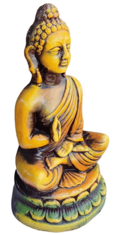 Terracotta Handcrafted Buddha Statue for Home Decor (1 Feet) view 2