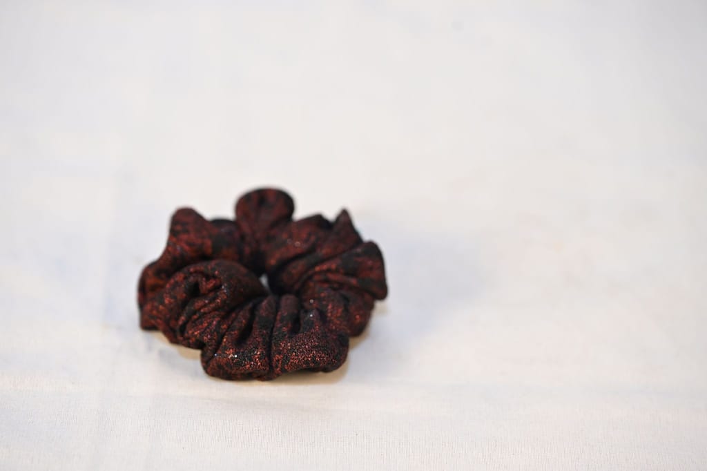 Red and Black Scrunchie view 2