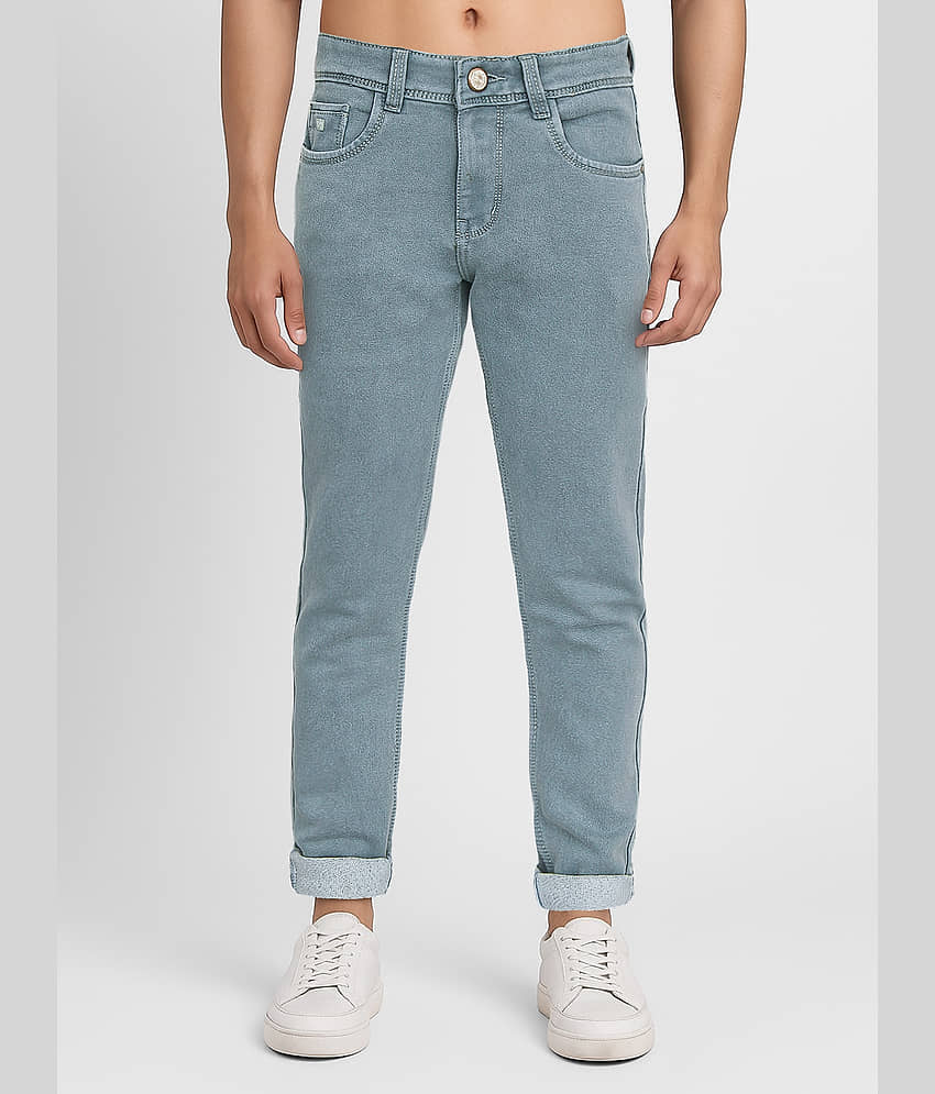 plounge Slim Fit Dyed Men's Jeans - Grey ( Pack of 1 )