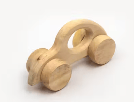 Handcrafted Natural Wood Toy Car