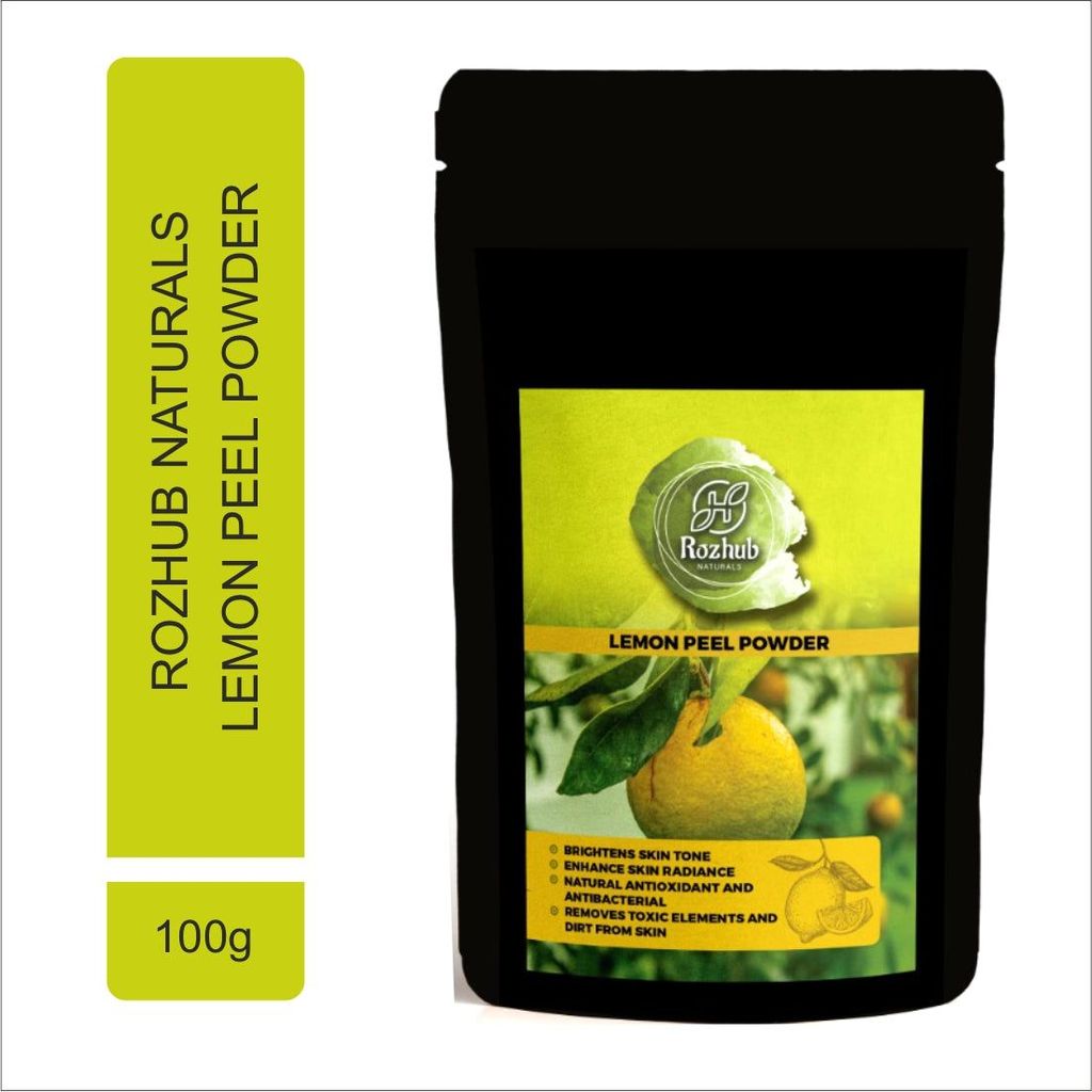 Rozhub Naturals Lemon Peel Anti Tan Face Mask Powder - 100gm view 2