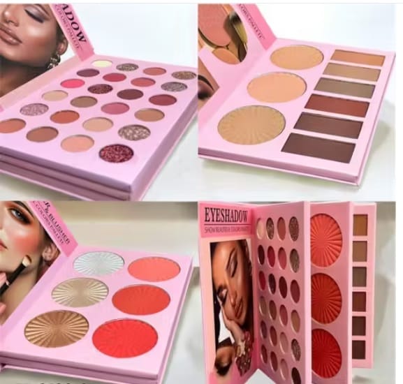 Book-Stylee Foldable Makeup Eyeshadow Palette Set | Portable& Long Lasting Eyeshadow Makeup Pallette Pack Of 1 Sets view 2