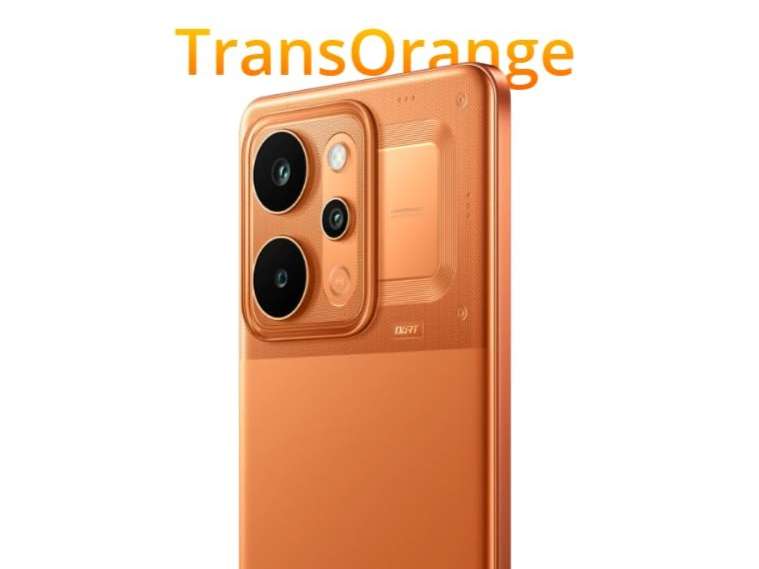 Realme P4 Power 5G Smartphone, 8GB RAM, 128GB Storage - Trans Orange view 2