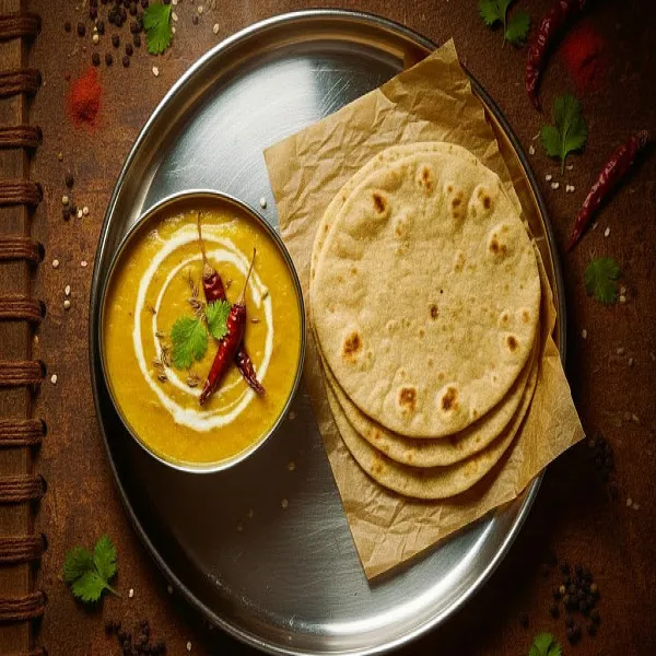 Roti With Dal Tadka