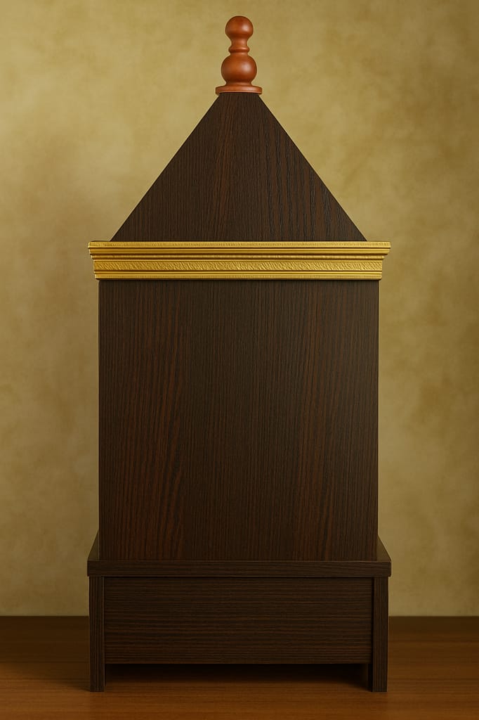Traditional Wooden Pooja Mandir – Handcrafted Temple for Home view 2