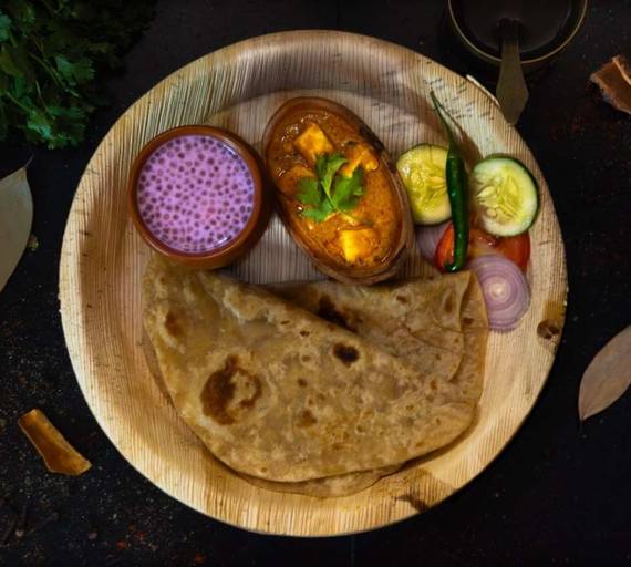 Chapati with paneer butter masala