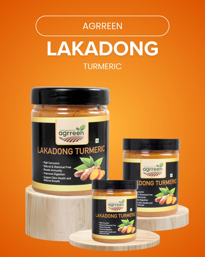Agrreen Premium Lakadong Turmeric Powder - High Curcumin, Natural & Chemical Free view 2