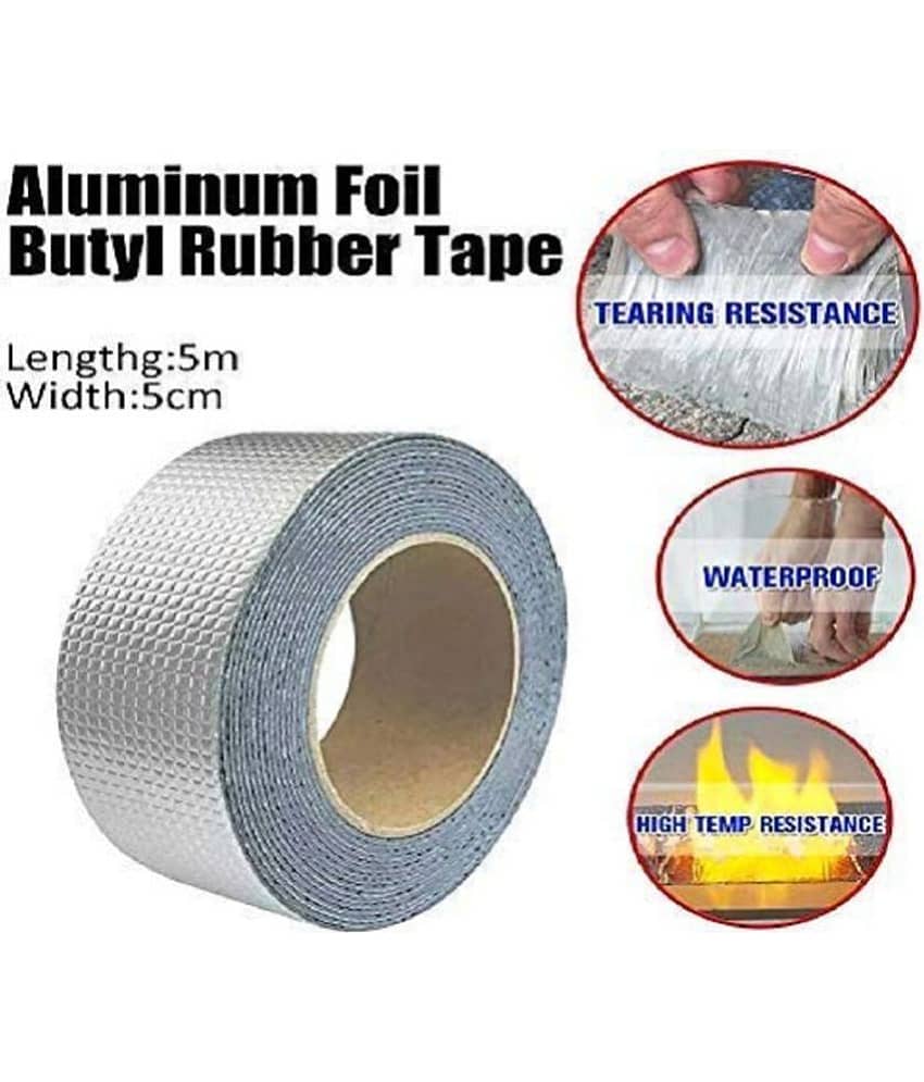TT-POWER - Silver Single Sided Flax Tape ( Pack of 1 ) view 2