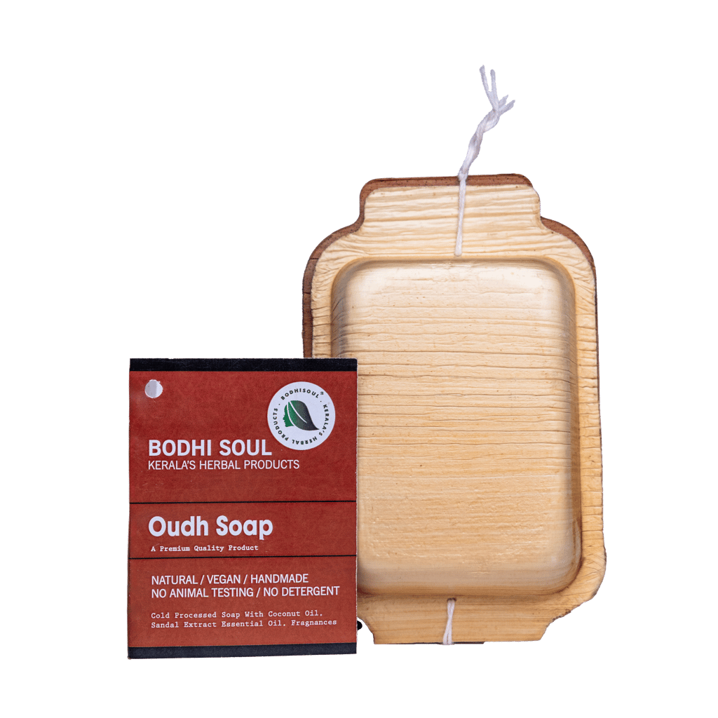 Oudh Ayurvedic Soap | Exotic Wood Fragrance | Handmade Herbal Soap for Calming & Glowing Skin | 75g