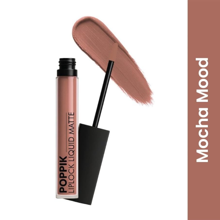 POPPIK Liquid Matte Lipstick for Women | Long Lasting, Smudge Proof, High Pigment Color | Lightweight Comfortable Wear | Transfer Resistant Lip Makeup, Ideal for Wedding, Special Occasions,Gift | 2ML view 2