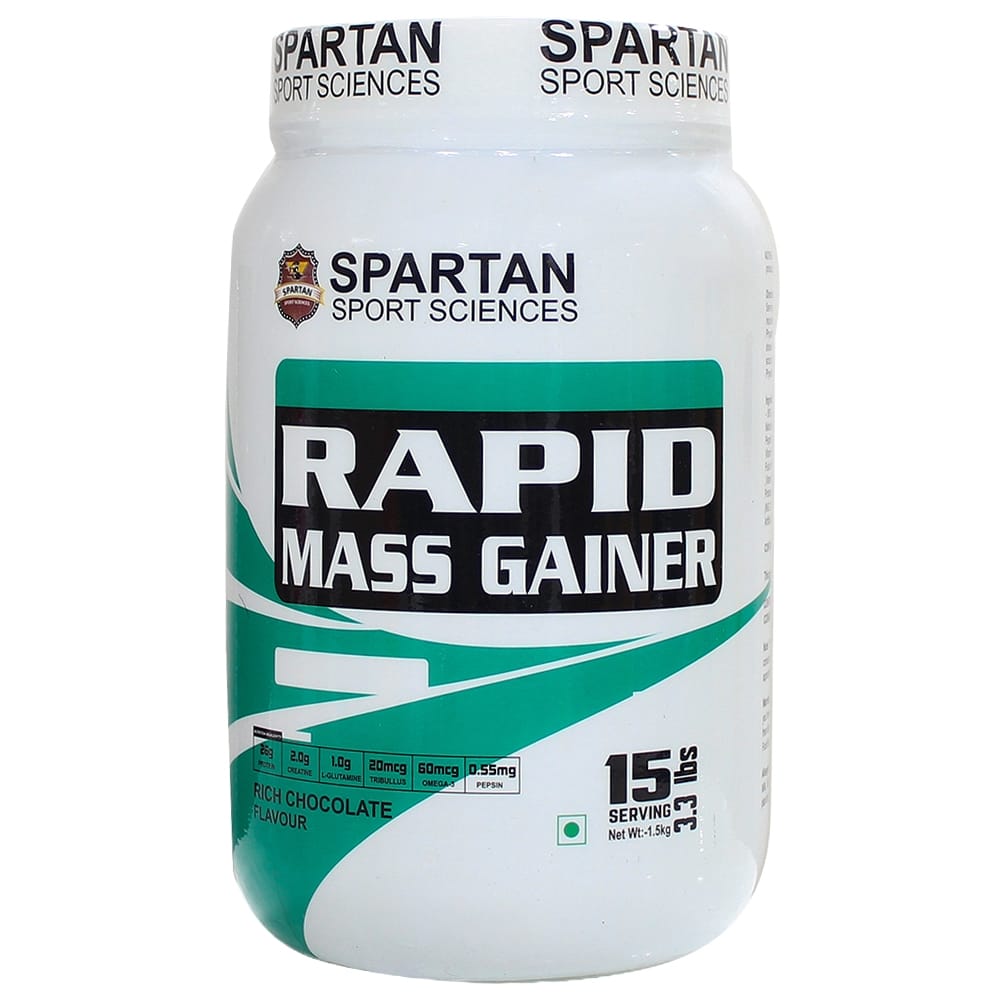 SPARTAN SPORT SCIENCES Rapid Mass Gainer | Muscle Mass & Weight Gainer Powder with Highest Protein and Carbohydrates with Added Multivitamins & Minerals for Men & Women view 2