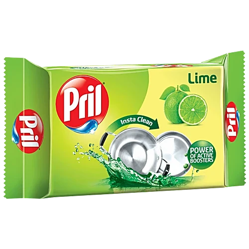 Pril Dishwash Bar - Lime & Vinegar, 400 G Pack