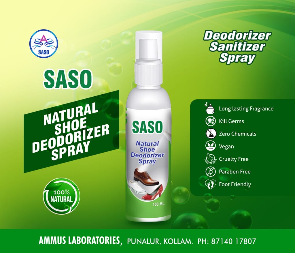 SASO NATURAL SHOE DEODORIZER SPRAY