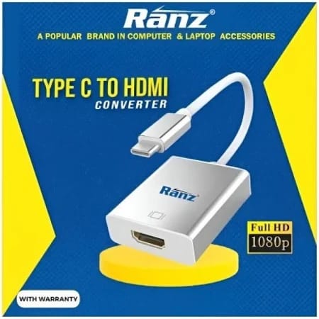 Ranz Type C to HDMI Converter - Full HD 1080p