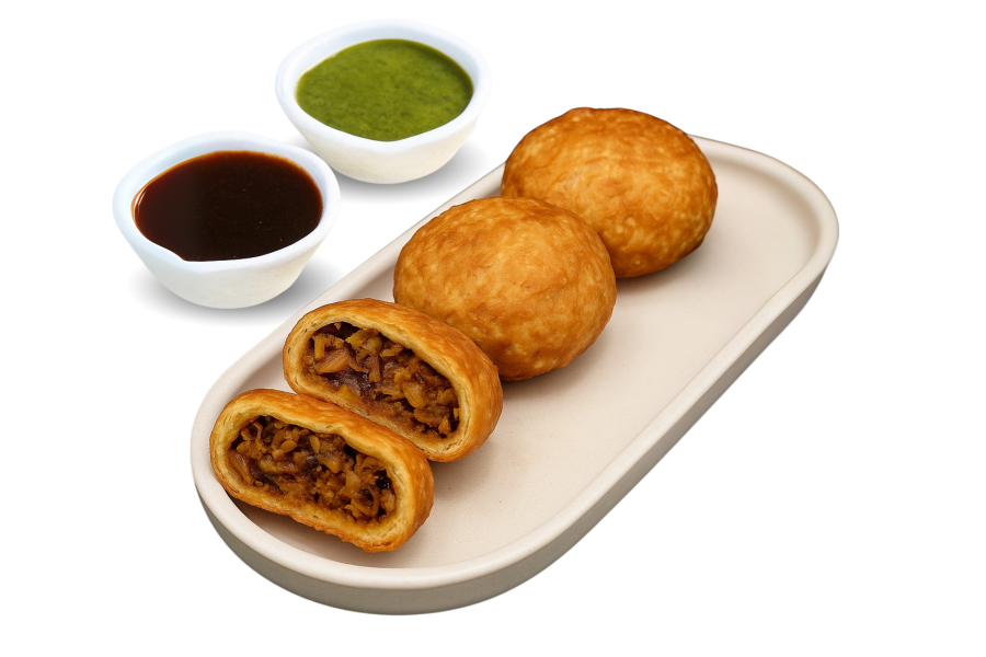 Mini jodhpuri pyaaz kachori ( 4pcs)