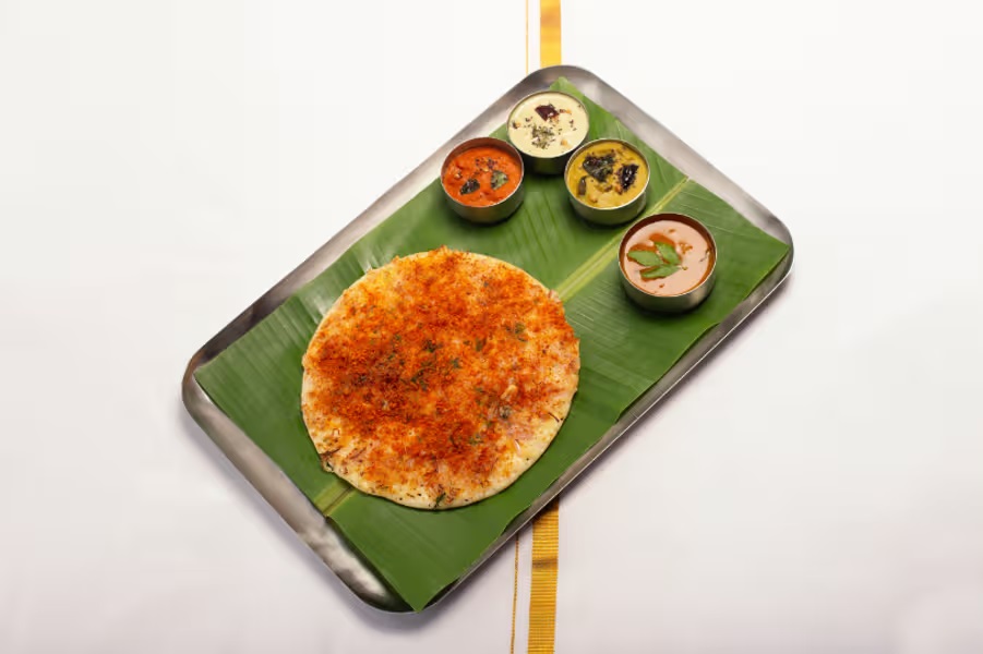 Ghee Podi Onion Uthapam