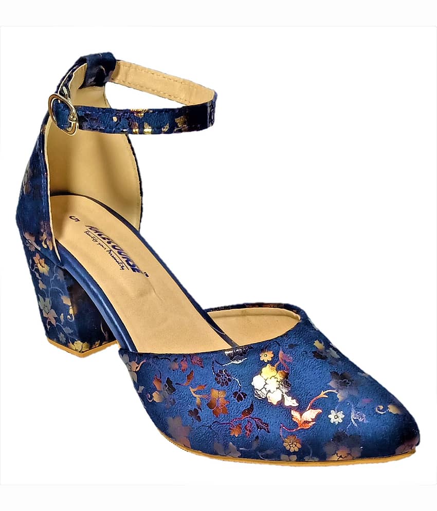 Racecourse - Blue Women's Sandal Heels
