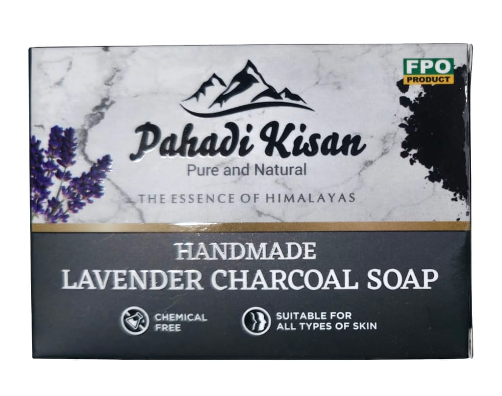 Lavender Charcoal Soap (100gm)