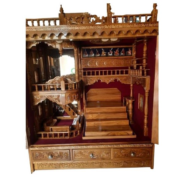 Shilpi Handcrafted Wooden Home Temple view 2