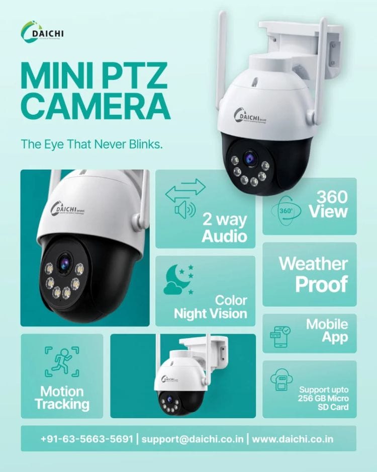 DAICHI 4G MINI PTZ CAMERA view 2