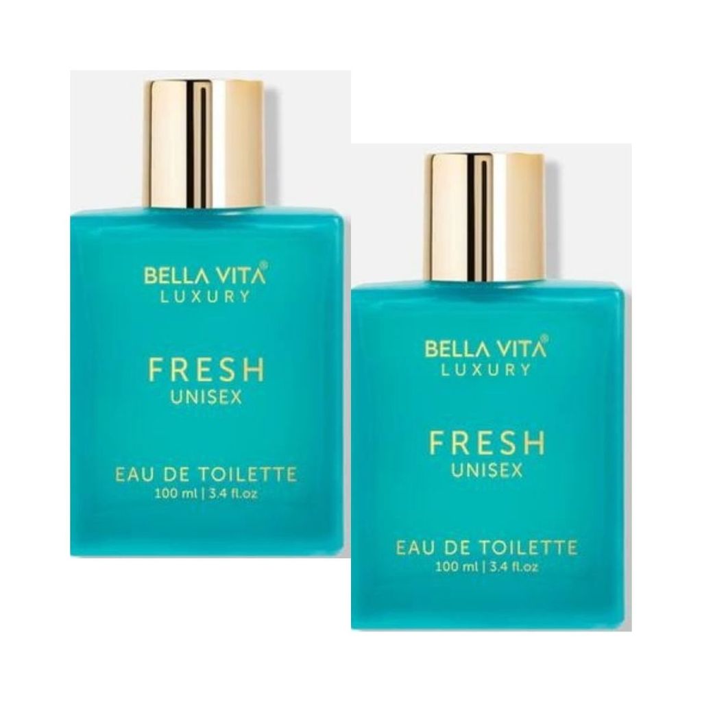 BellaVita Fresh Unisex Perfume 100ml Combo Pack of 2 (100ml Each)