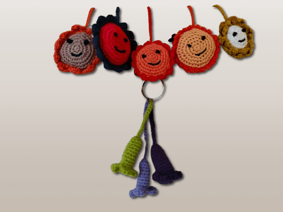 Handwoven - Woolen Keychain view 2