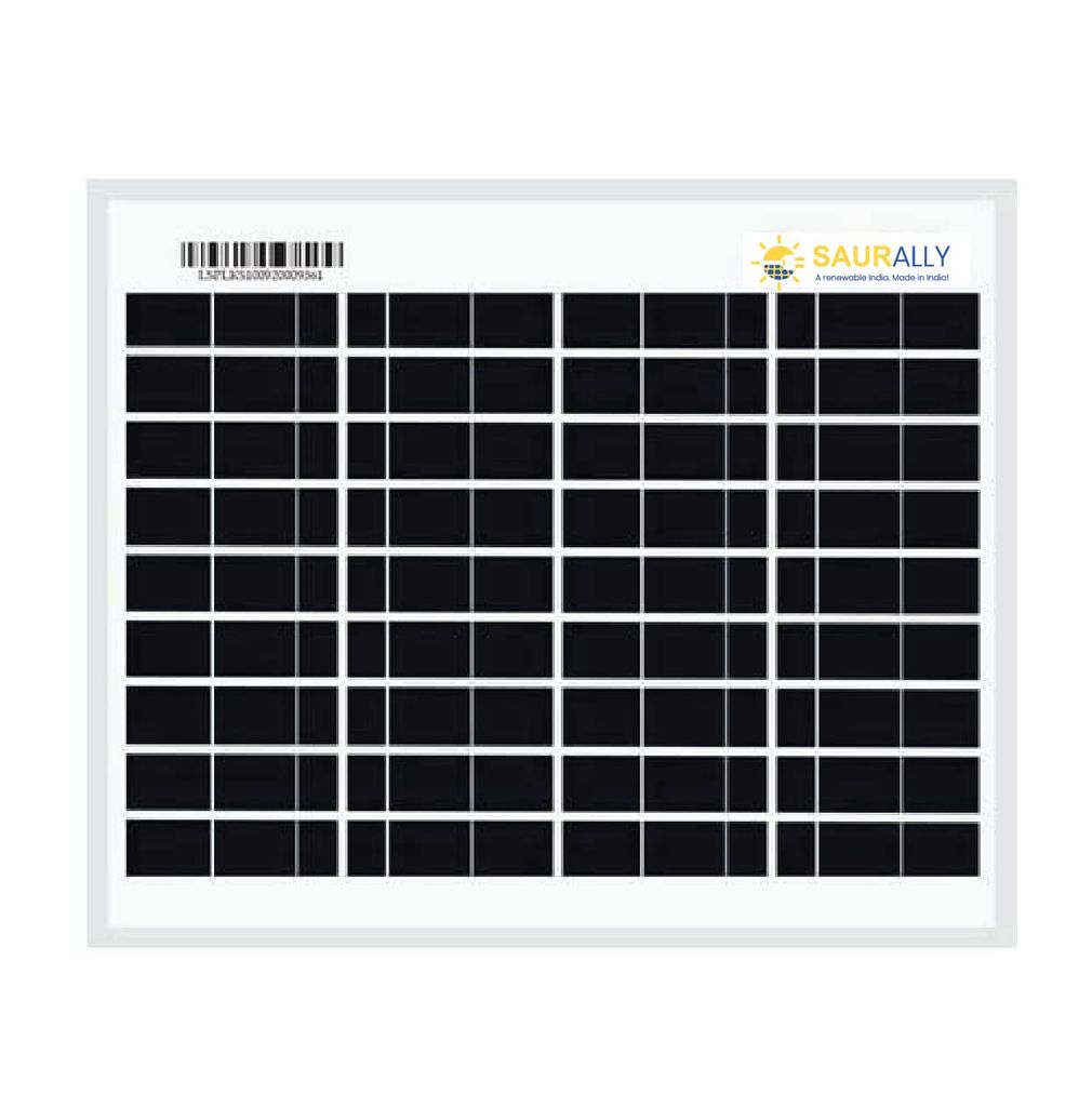 10W, 12V Saurally Solar Panel MONO PERC