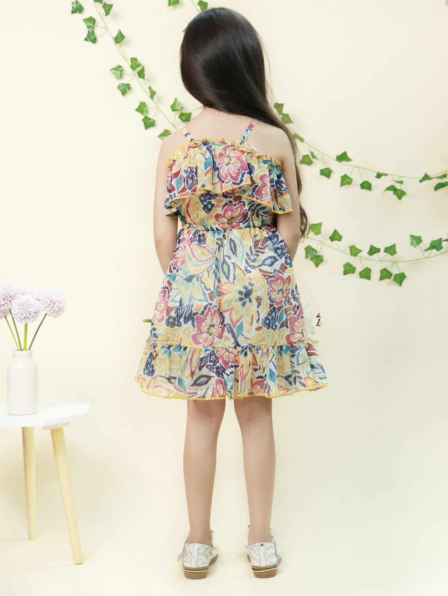 Multicolor Georgette Dress view 2