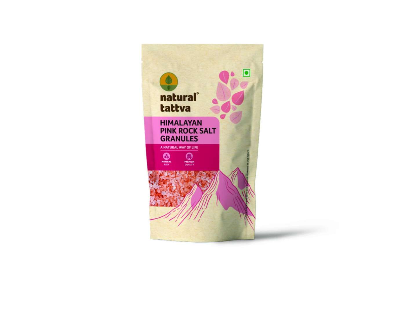 NATURAL TATTVA Himalayan Pink Salt Granules 500g