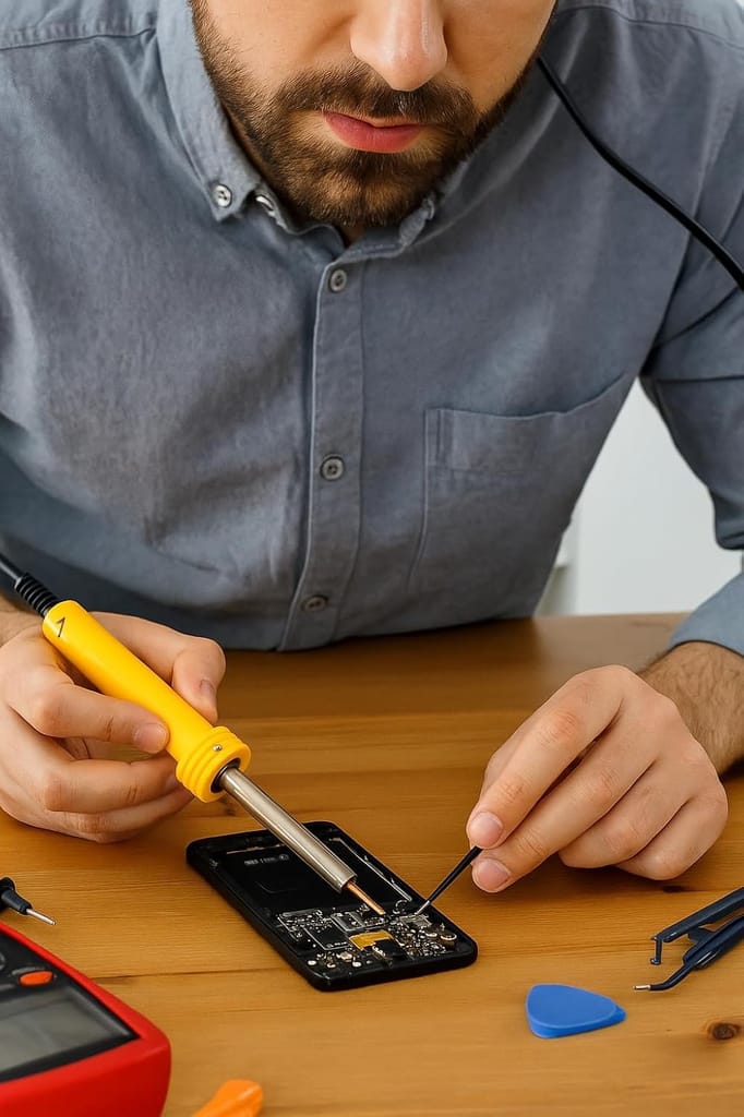 25 ST Soldering Iron Thermocol Cutter | 25W, Pointed Tip, Bakelite Handle, Pure Copper Cable | Ideal for Electronics Repair, Soldering, Thermocol & Plastic Sheet Cutting view 2