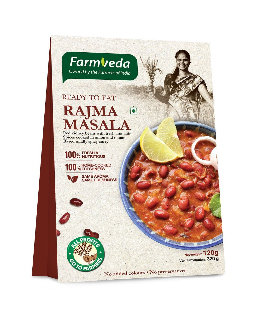 Farmveda Rajma Masala (Ready to Eat) - 120g