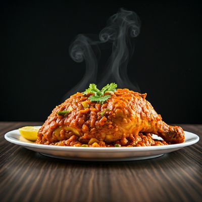 Half Bird Chicken Juicy Mandi