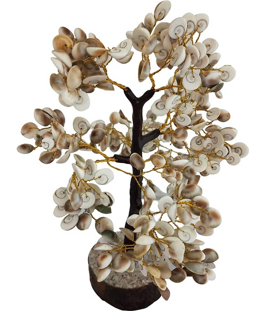 KESAR ZEMS FengShui Gomti Chakra Tree with 200 Beads (10 x 8 x 31 cm,White) view 2