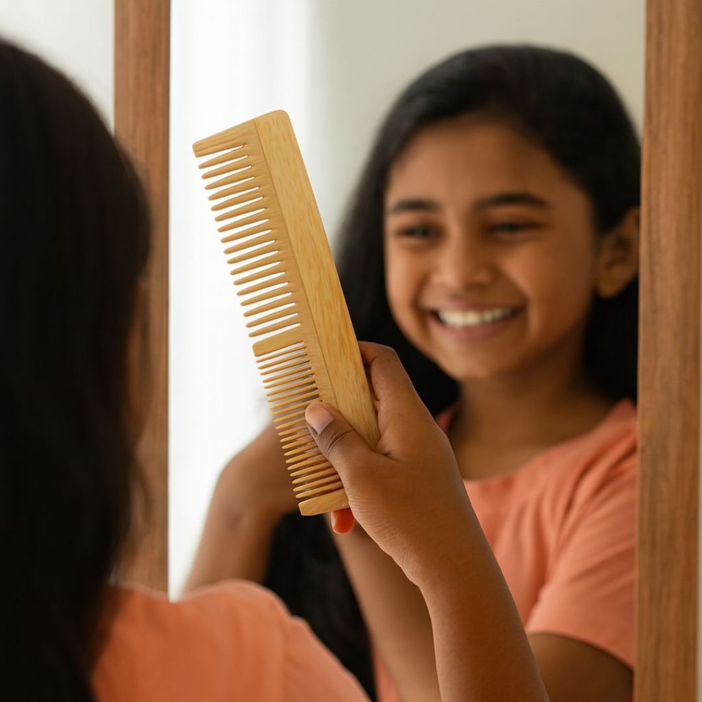 Regular Neem Wooden Comb view 2