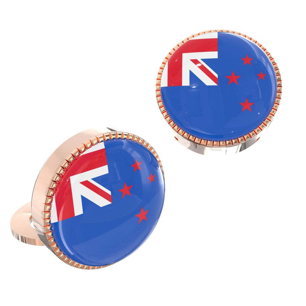 The Smart Buttons - Shirt Button Cover Cufflinks for Men - New Zealand Flag view 2