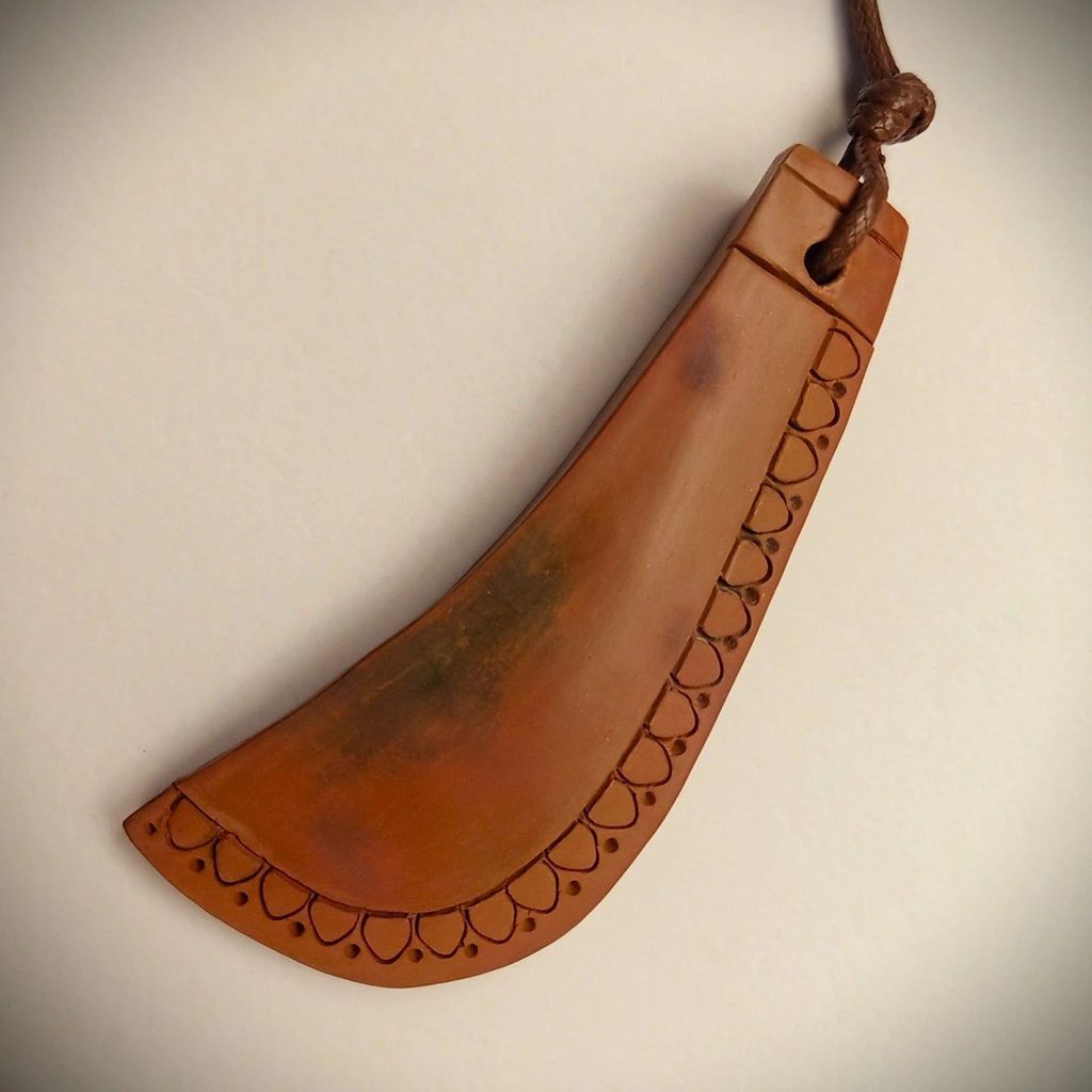 Terracotta pendant view 2